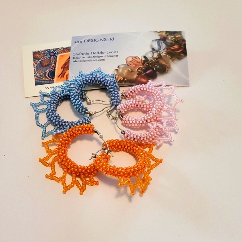 Set of 3 SDE Designs Bead Artist Earrings